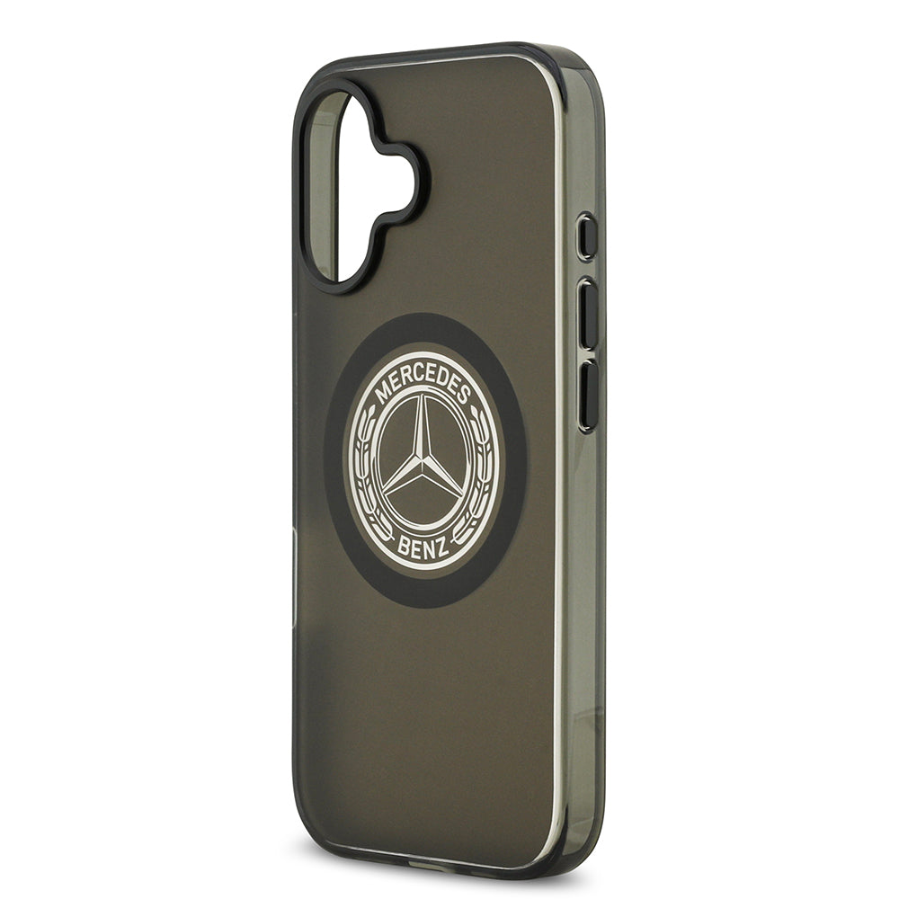 Apple iPhone 17 Kılıf Mercedes Benz Orjinal Lisanslı M-safe Şarj Özellikli Buzlu PC Nostaljik Yıldız Dizayn Kapak