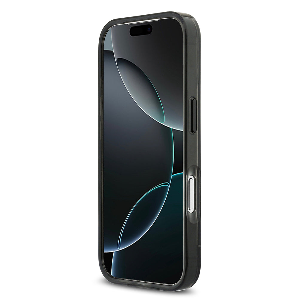 Apple iPhone 17 Pro Kılıf BMW Orjinal Lisanslı M-safe Şarj Özellikli Metal Buton Tasarımlı Tranparan M Dizayn Kapak
