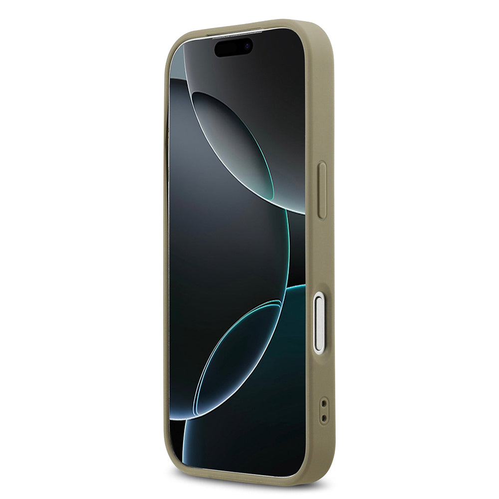 Apple iPhone 17 Pro Kılıf DKNY Orjinal Lisanslı M-safe Şarj Özellikli 3D Yazılı Grid Pattern Kapak