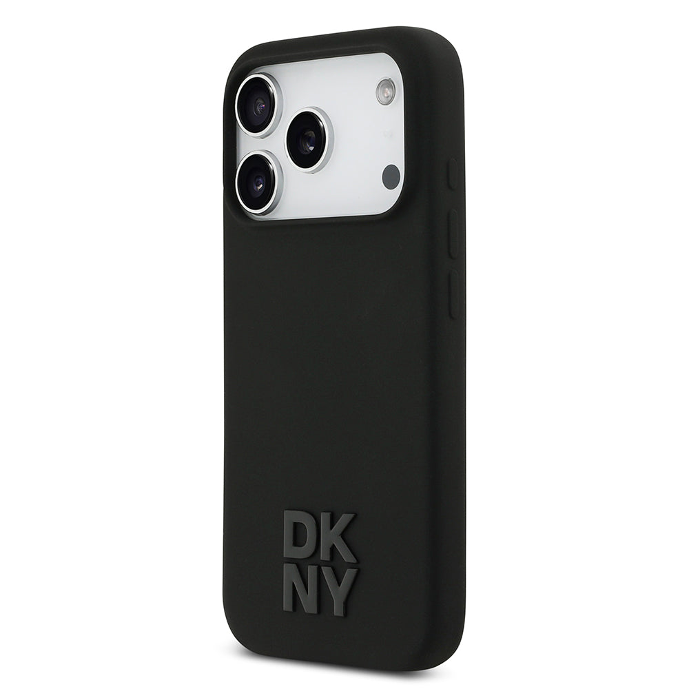 Apple iPhone 17 Pro Kılıf DKNY Orjinal Lisanslı M-safe Şarj Özellikli Metal Logolu Silikon Kapak