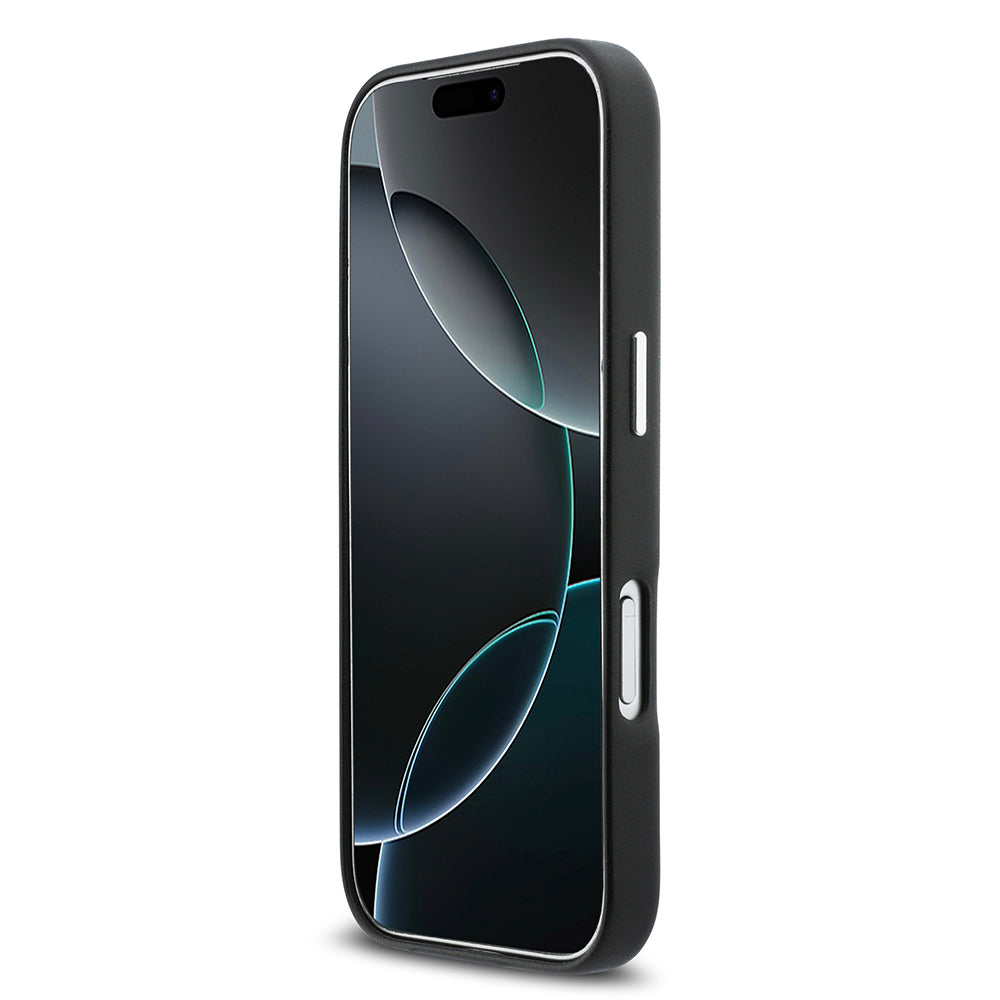 Apple iPhone 17 Pro Kılıf DKNY Orjinal Lisanslı M-safe Şarj Özellikli PU Büyük Dikey Logolu Kapak