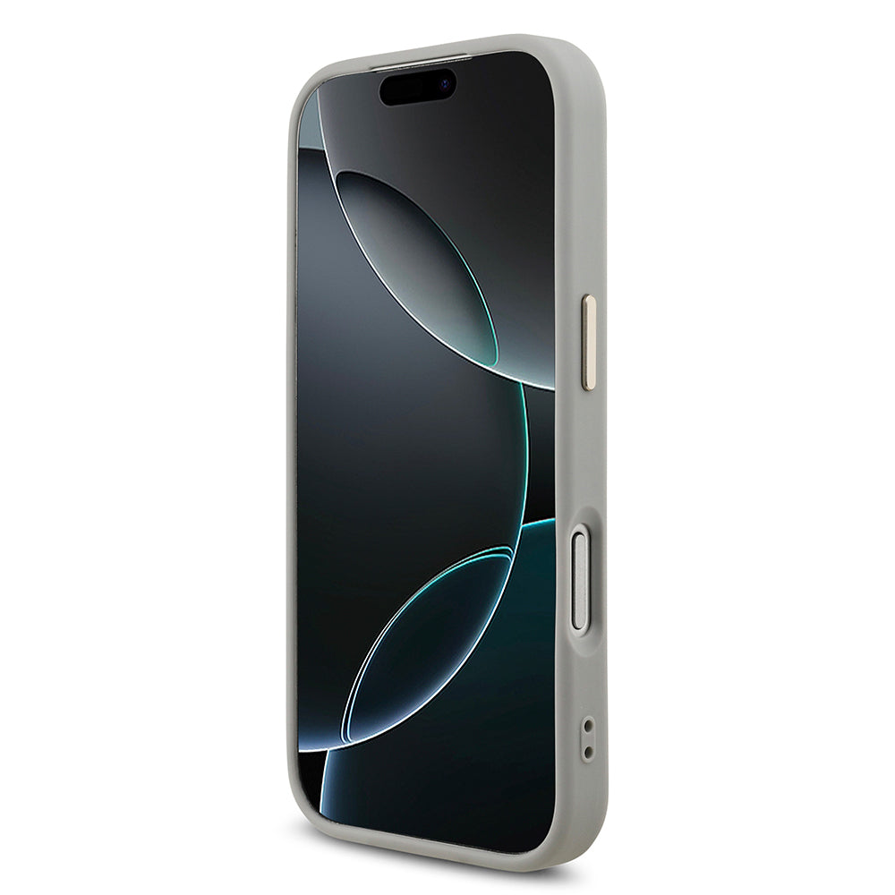 Apple iPhone 17 Pro Kılıf Guess Orjinal Lisanslı 4G Büyük Metal Kamera Çerçeveli ve Logolu Glitter Kapak