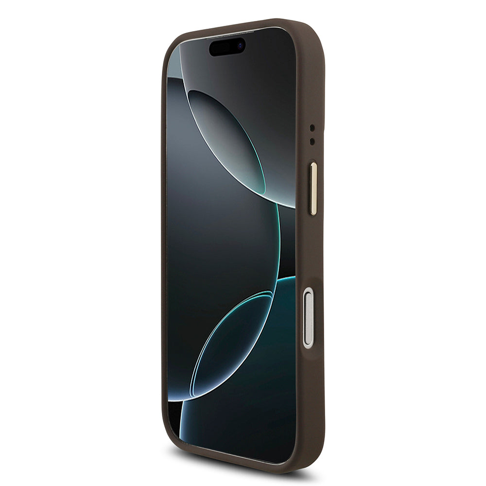 Apple iPhone 17 Pro Kılıf Guess Orjinal Lisanslı 4G Büyük Metal Logolu Kalın Askılı Kapak