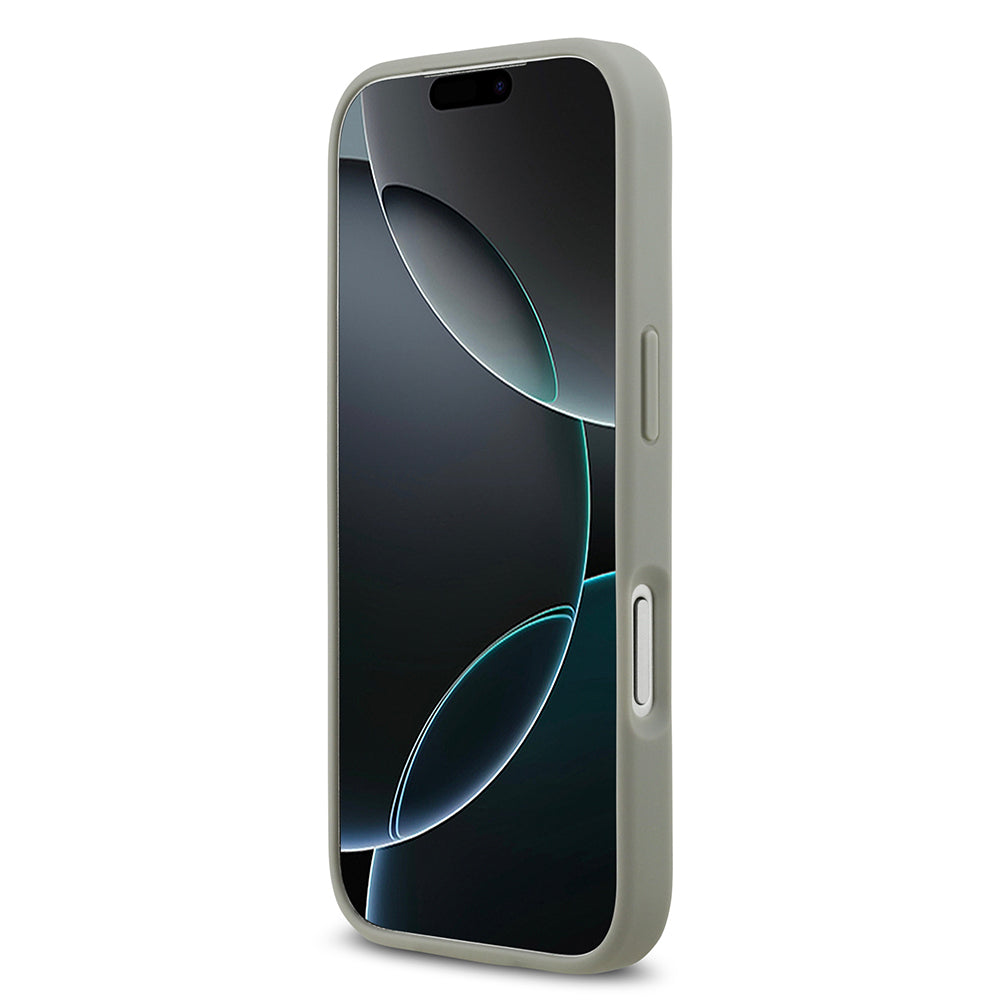 Apple iPhone 17 Pro Kılıf Guess Orjinal Lisanslı Taşlı Arka Yüzey Üçgen Logolu Kapak