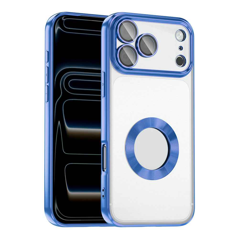Apple iPhone 17 Pro Kılıf Kamera Korumalı Logo Gösteren Zore Omega Kapak