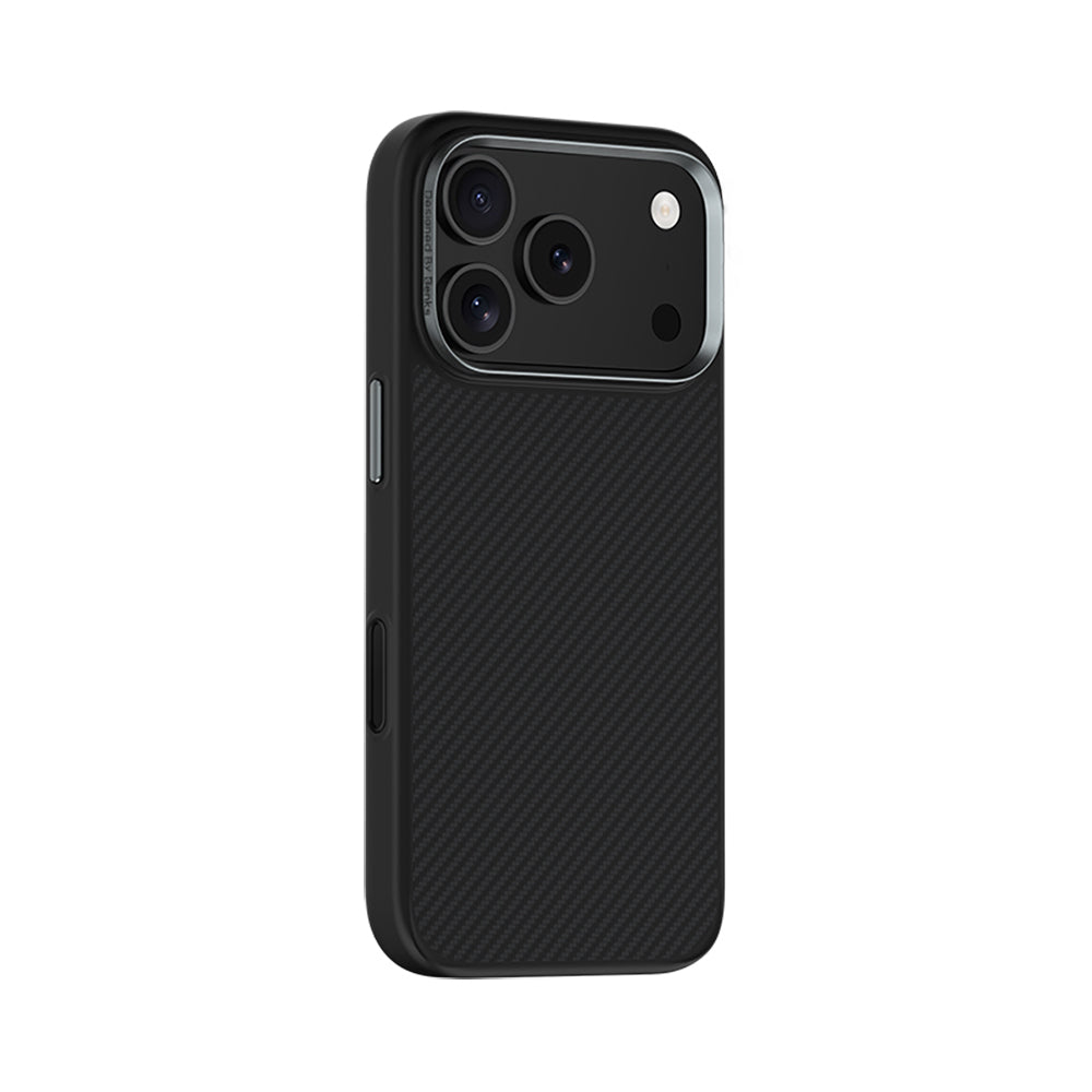 Apple iPhone 17 Pro Kılıf Karbon Fiber M-safe Şarj Özellikli Benks Hybrid ArmorPro 600D Kevlar Kapak