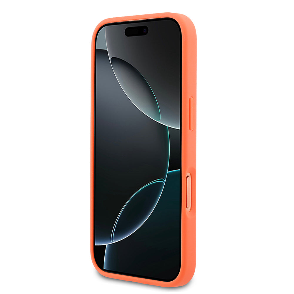 Apple iPhone 17 Pro Kılıf Lacoste Orjinal Lisanslı M-safe Şarj Özellikli PU Pike Desenli Metal Logolu Kapak