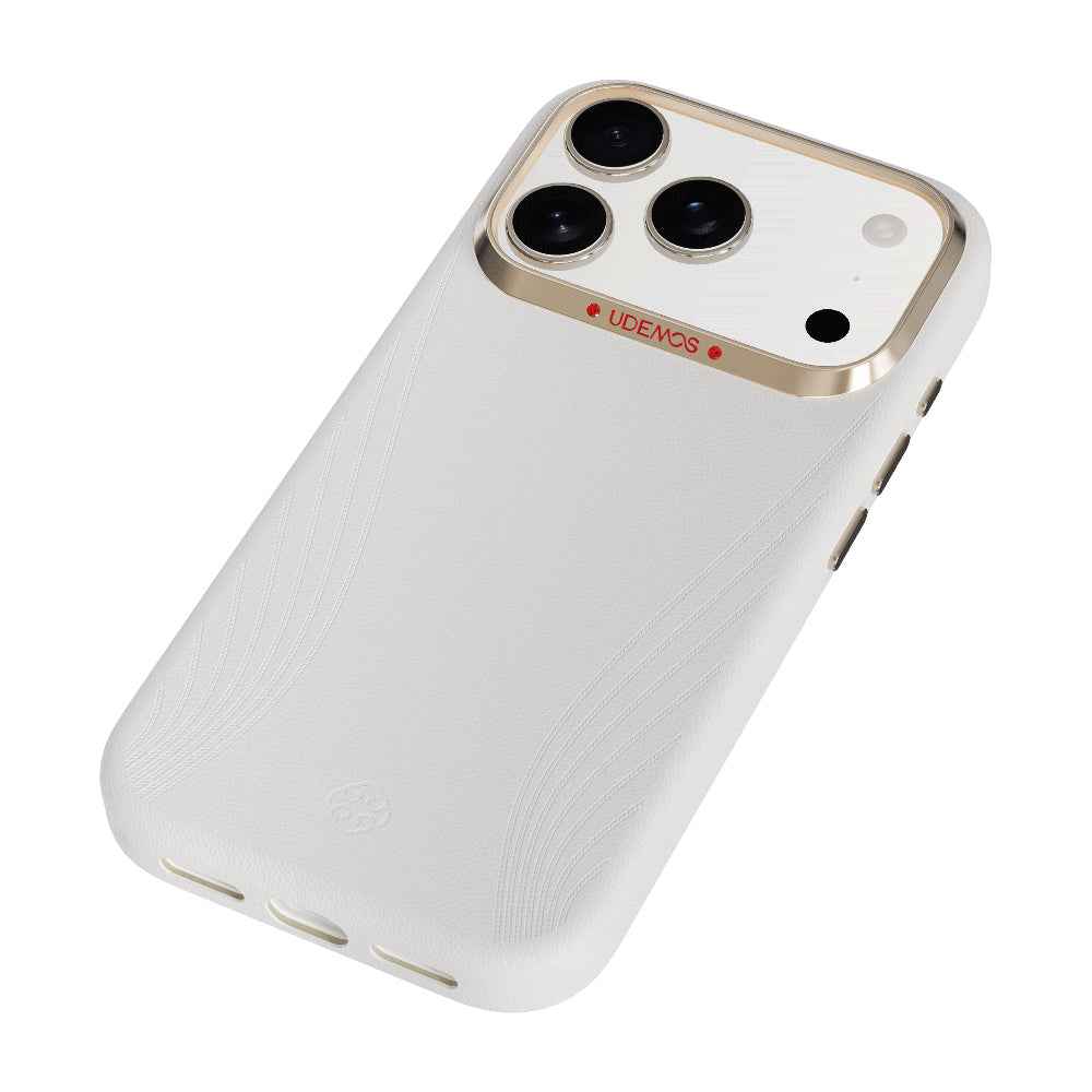 Apple iPhone 17 Pro Kılıf M-Safe Şarj Özellikli Çizgili Udemos Freedom Serisi Kapak