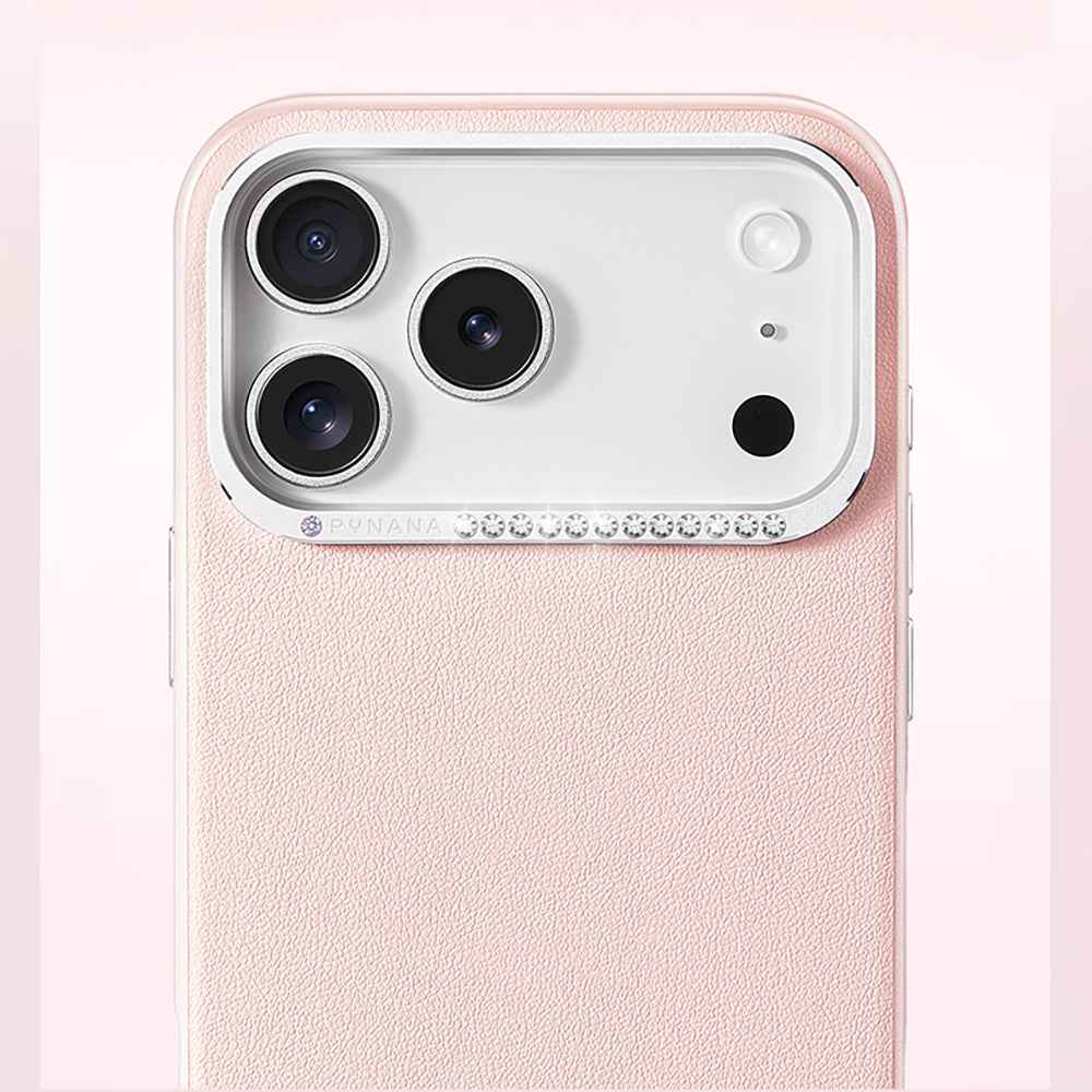 Apple iPhone 17 Pro Kılıf M-safe Şarj Özellikli Deri Tasarımlı Pynana Starry Serisi Kapak