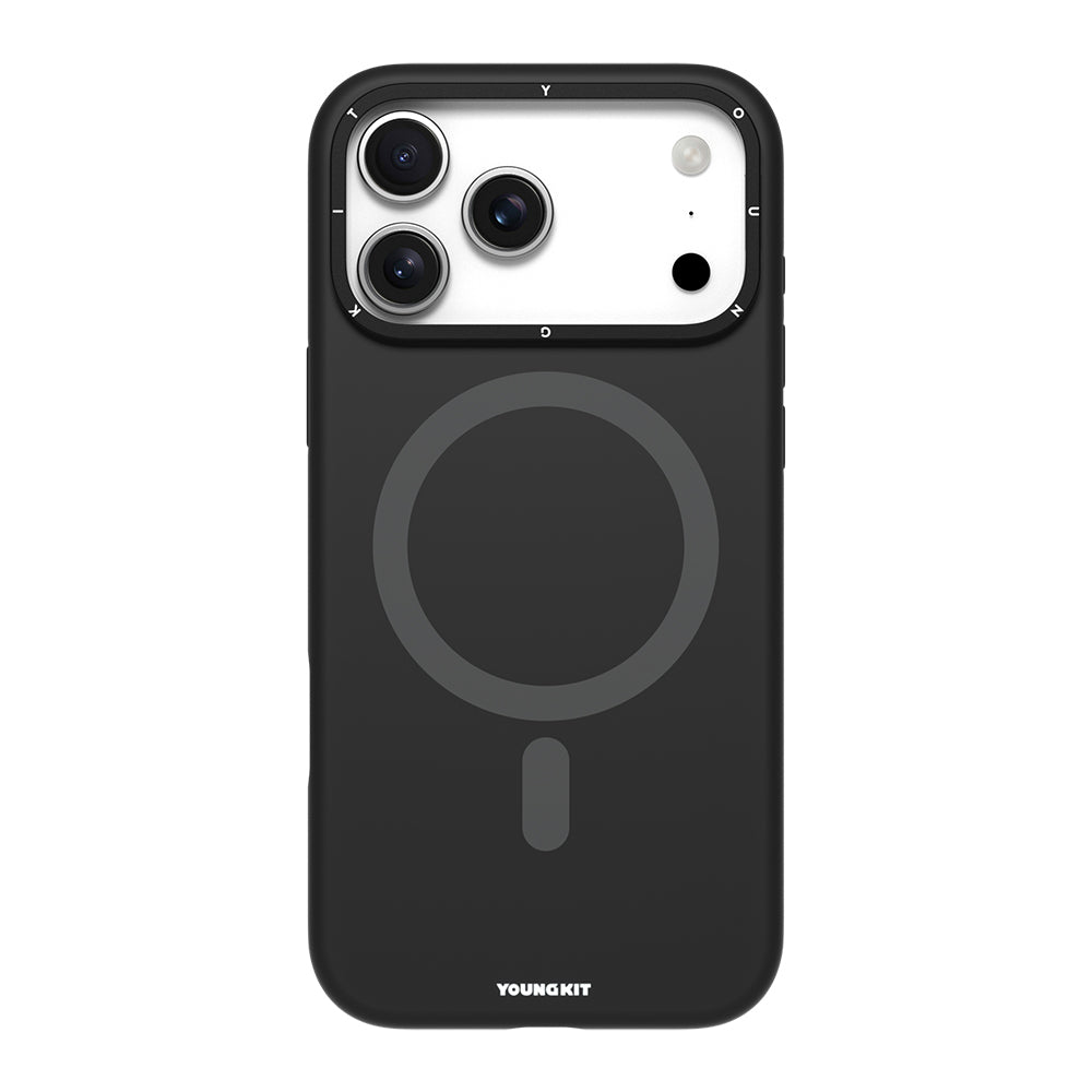 Apple iPhone 17 Pro Kılıf M-Safe Şarj Özellikli Kamera Standlı Youngkit Gel Cream Serisi Kapak