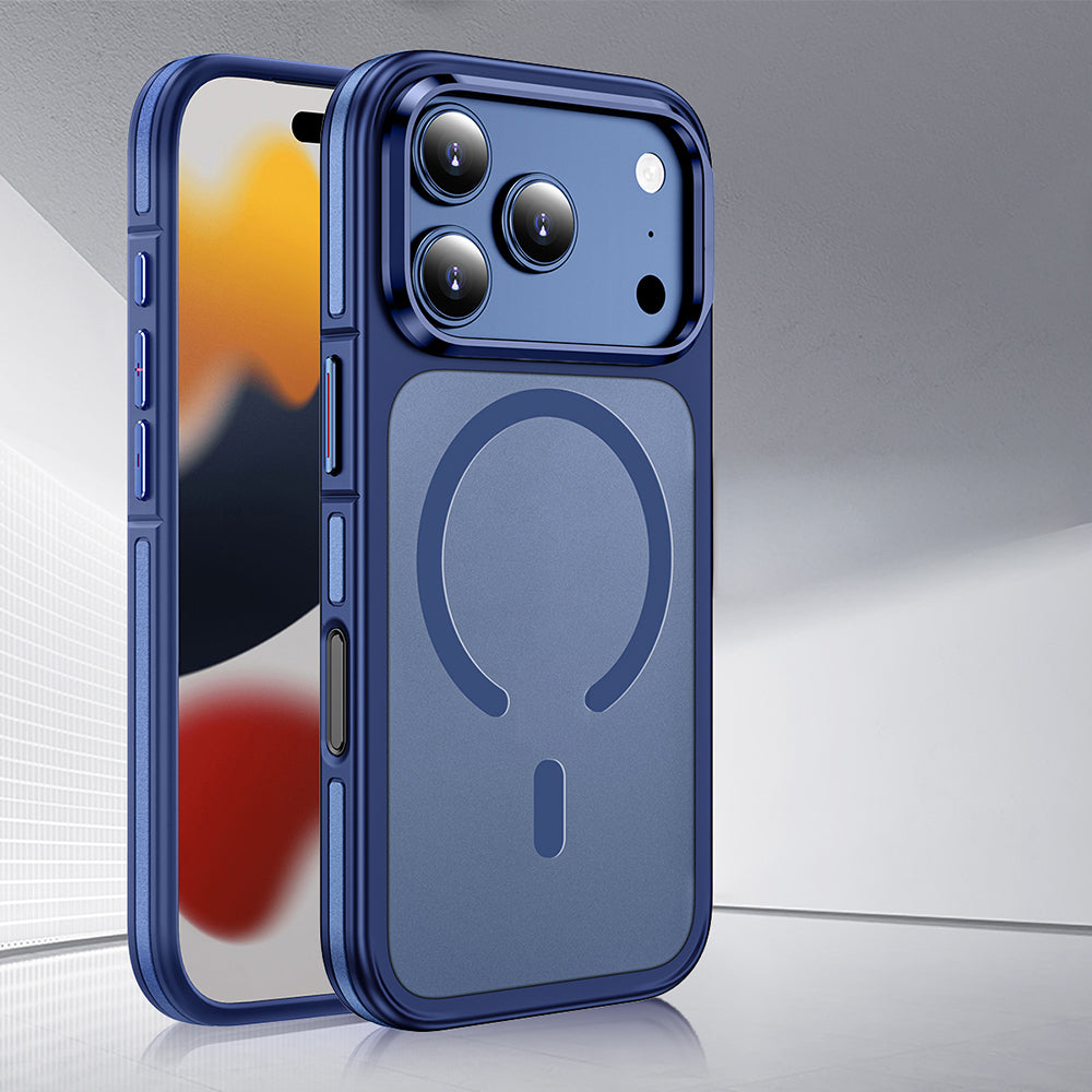 Apple iPhone 17 Pro Kılıf M-safe Şarj Özellikli Mat Görünümlü Wlons Vevo Kapak