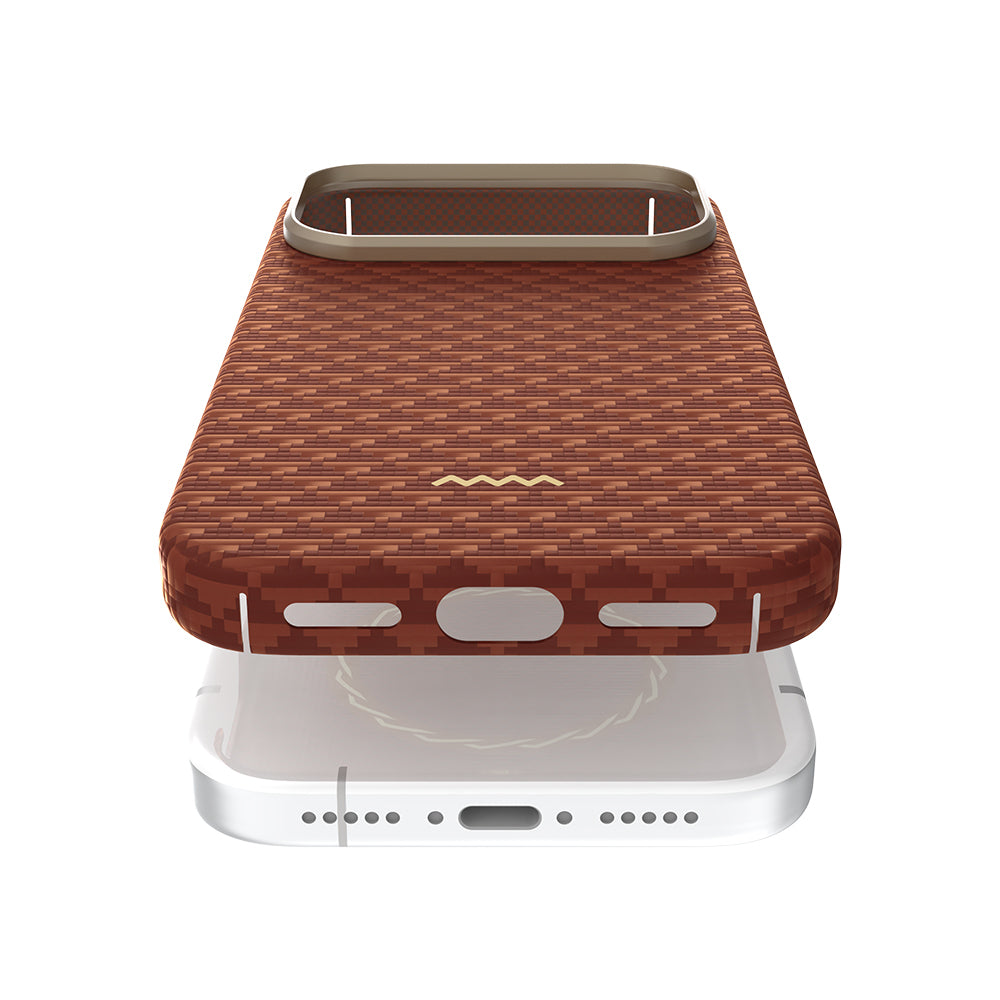 Apple iPhone 17 Pro Kılıf M-safe Şarj Özellikli Raptic Aramid Skin Origin Serisi Kapak