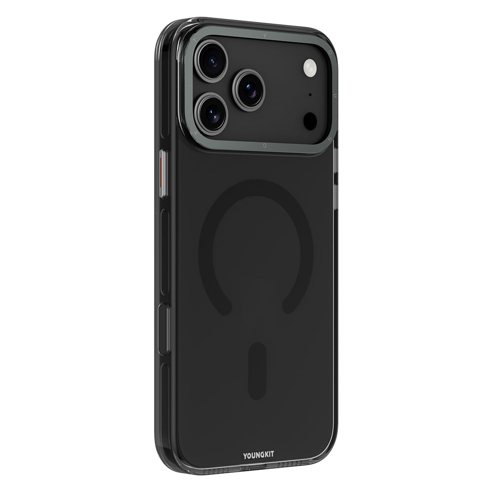 Apple iPhone 17 Pro Kılıf M-safe Şarj Özellikli Şeffaf Youngkit Crystal Shield Serisi Kapak