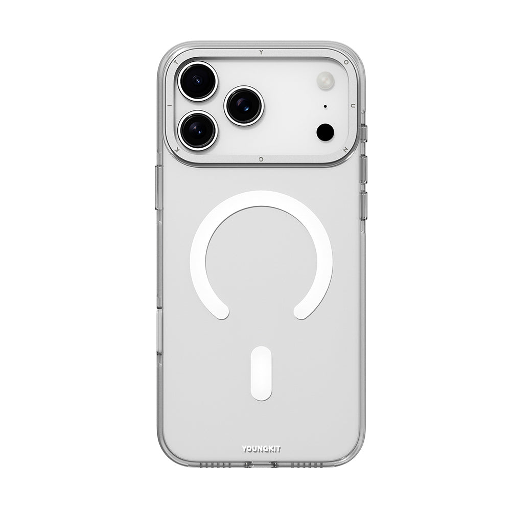 Apple iPhone 17 Pro Kılıf M-safe Şarj Özellikli Şeffaf Youngkit Crystal Shield Serisi Kapak