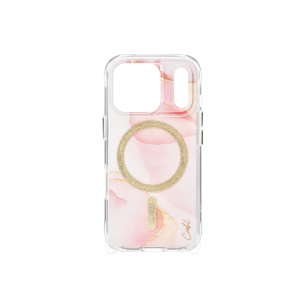 Apple iPhone 17 Pro Kılıf M-safe Şarj Özellikli Simli Magnetik Coehl Aeris Kapak