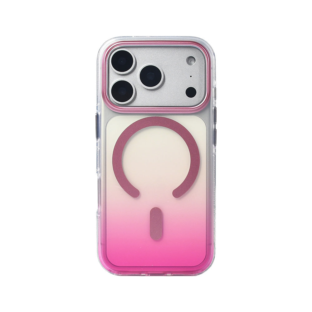 Apple iPhone 17 Pro Kılıf M-safe Şarj Özellikli Transparan Renk Geçişli Zore Toros Kapak