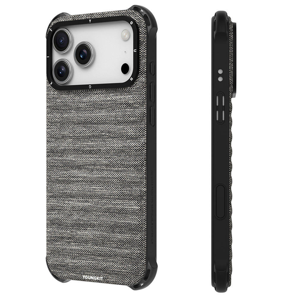 Apple iPhone 17 Pro Kılıf M-safe Şarj Özellikli Youngkit Canvas Serisi Kapak