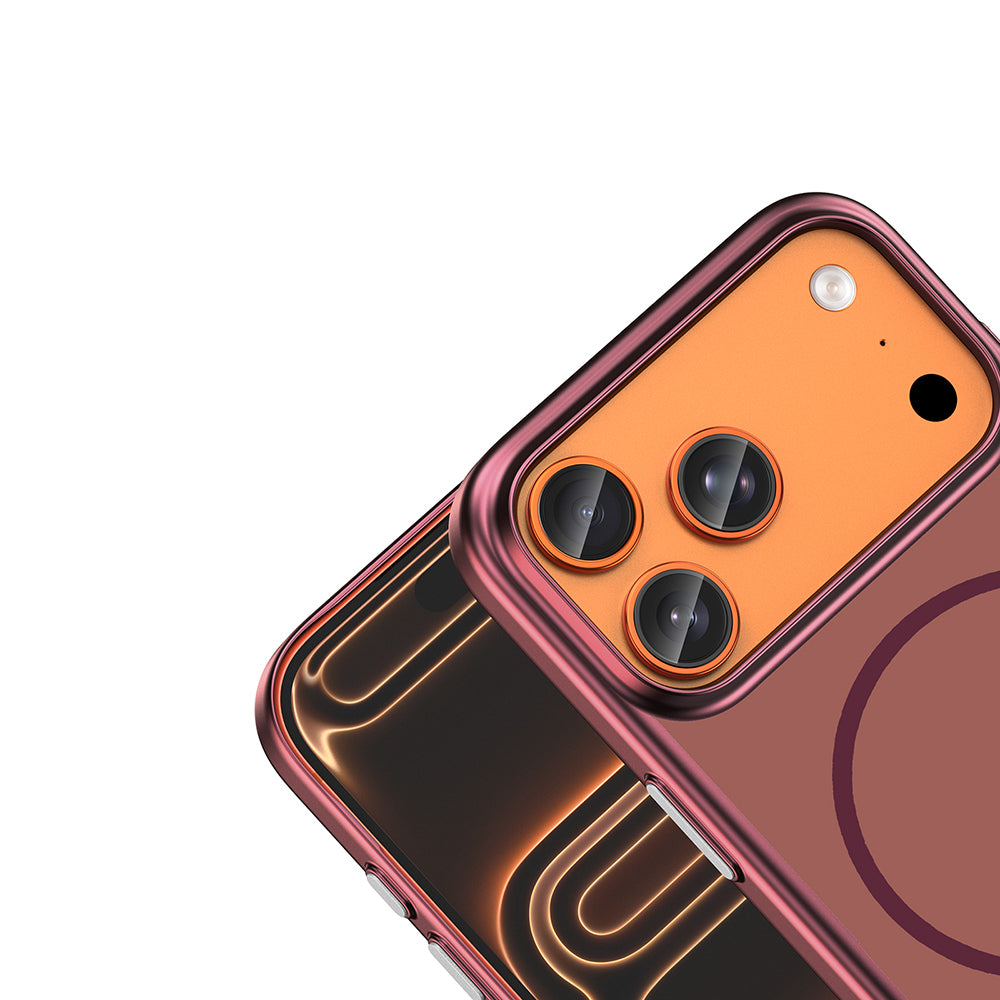 Apple iPhone 17 Pro Kılıf M-Safe Şarj Özellikli Zore Lora PC Kapak
