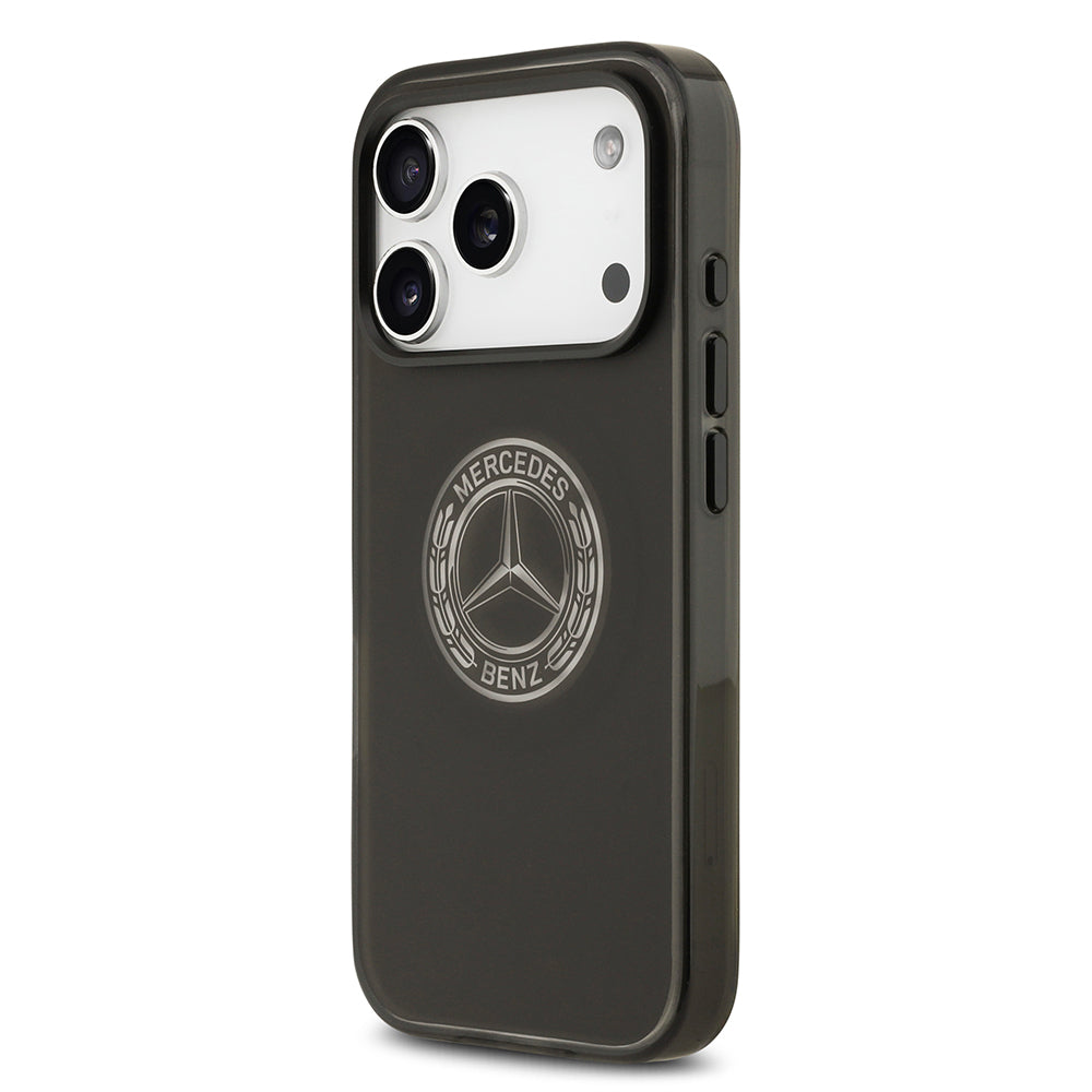 Apple iPhone 17 Pro Kılıf Mercedes Benz Orjinal Lisanslı M-safe Şarj Özellikli Buzlu PC Nostaljik Yıldız Dizayn Kapak