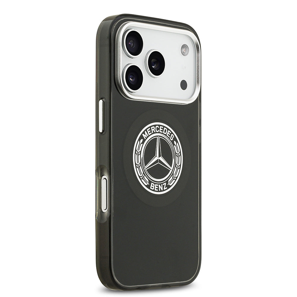 Apple iPhone 17 Pro Kılıf Mercedes Benz Orjinal Lisanslı M-safe Şarj Özellikli Çift Katmanlı PC Nostaljik Yıldız Dizayn Kapak