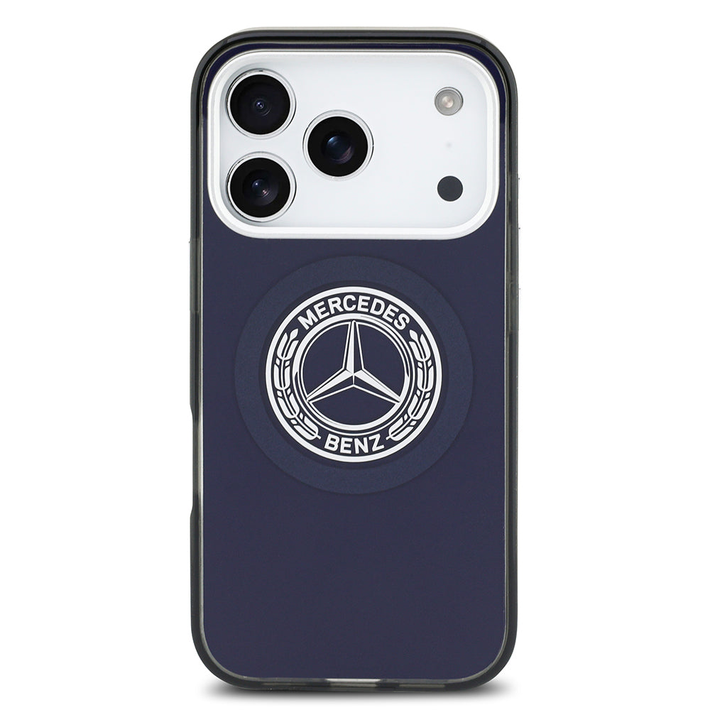 Apple iPhone 17 Pro Kılıf Mercedes Benz Orjinal Lisanslı M-safe Şarj Özellikli Çift Katmanlı PC Nostaljik Yıldız Dizayn Kapak