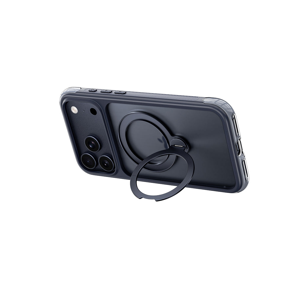 Apple iPhone 17 Pro Kılıf Wiwu AS-203 AeroShield Ultra Serisi M-safe Şarj Özellikli Airbag Tasarımlı Standlı Kapak