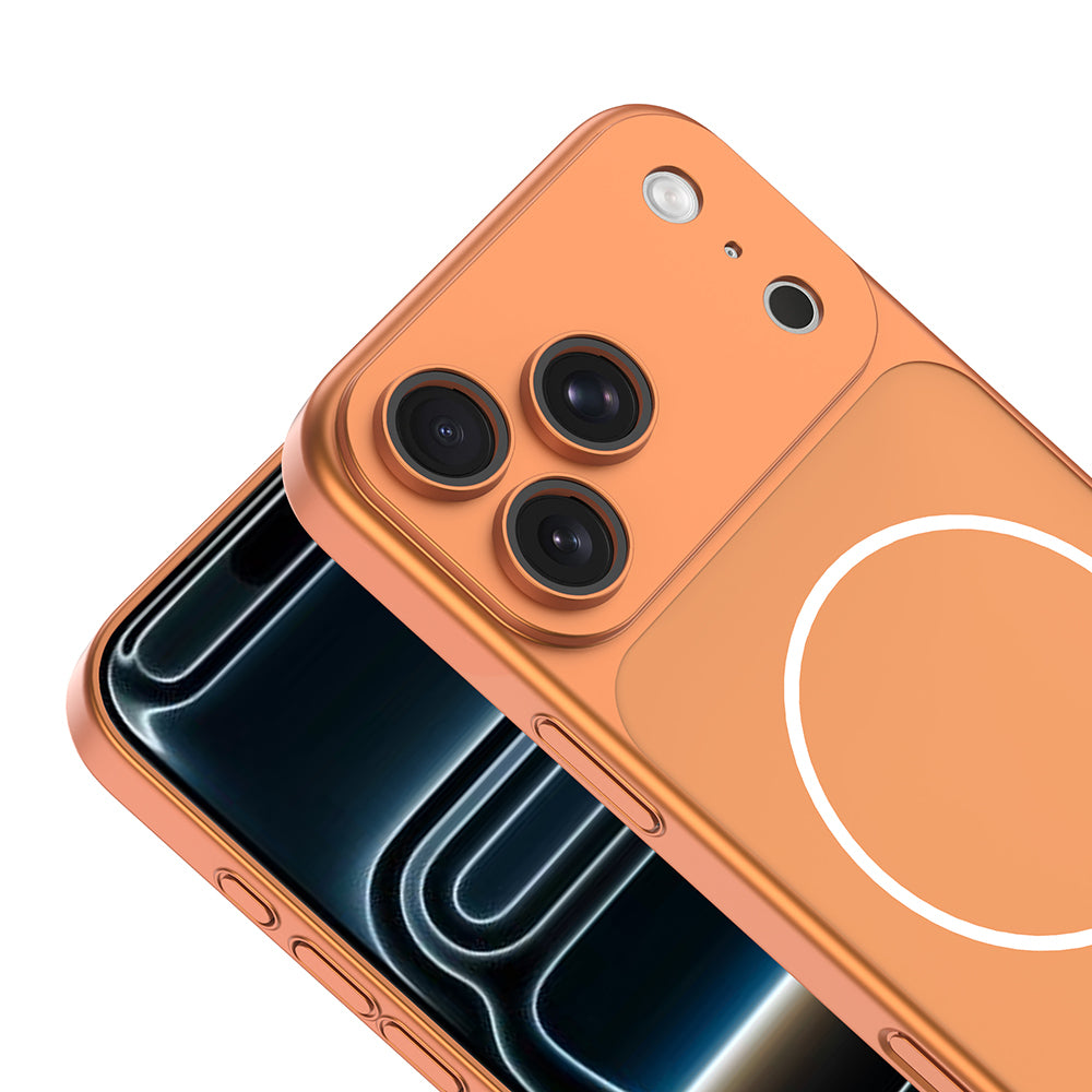 Apple iPhone 17 Pro Kılıf Zore M-Safe Şarj Özellikli Kamera Korumalı Spark Kapak