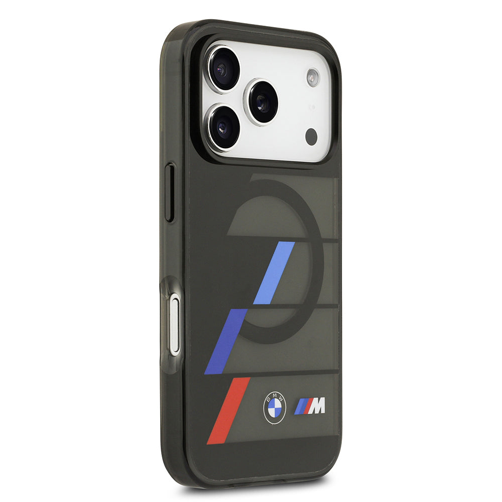 Apple iPhone 17 Pro Max Kılıf BMW Orjinal Lisanslı M-safe Şarj Özellikli IML Baskılı Üç Renkli M Dizayn Kapak