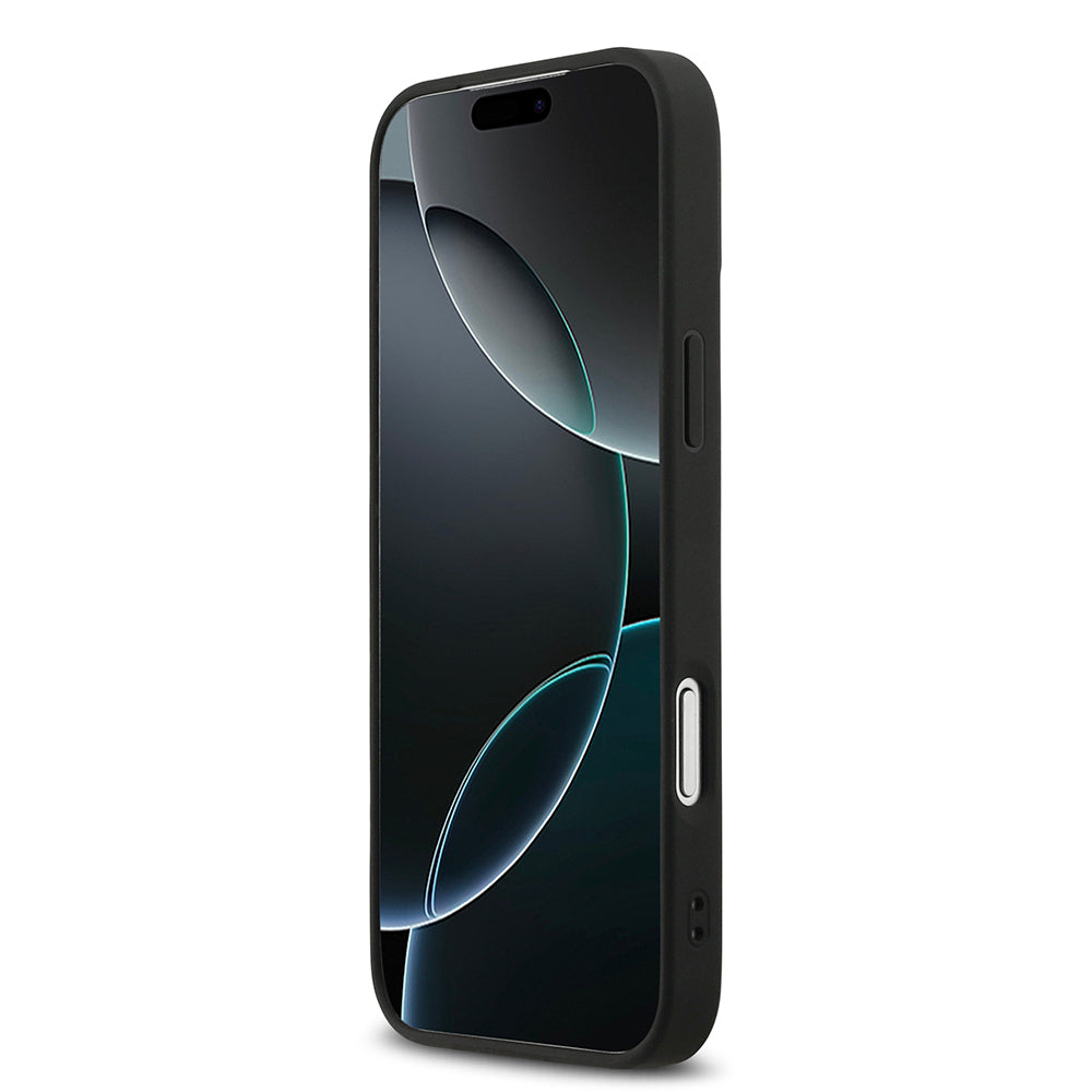 Apple iPhone 17 Pro Max Kılıf DKNY Orjinal Lisanslı M-safe Şarj Özellikli 3D Yazılı Grid Pattern Kapak