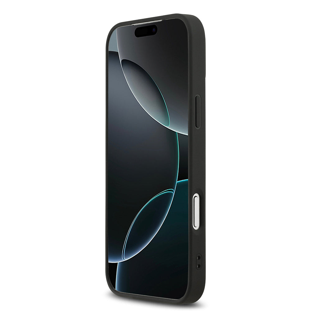 Apple iPhone 17 Pro Max Kılıf DKNY Orjinal Lisanslı M-safe Şarj Özellikli 3D Yazılı Metal Logolu Kapak