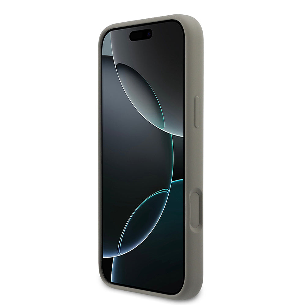 Apple iPhone 17 Pro Max Kılıf DKNY Orjinal Lisanslı M-safe Şarj Özellikli Metal Logolu Silikon Kapak