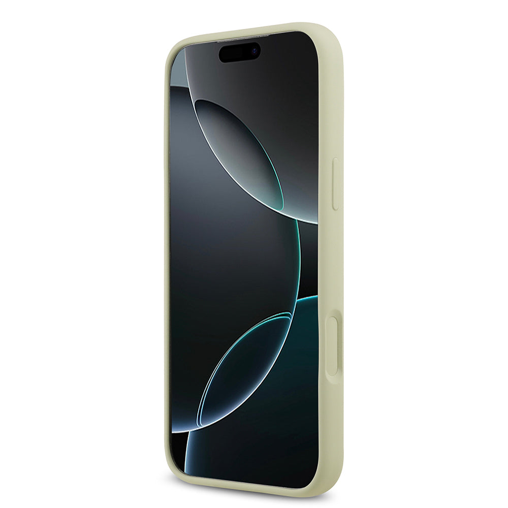Apple iPhone 17 Pro Max Kılıf Guess Orjinal Lisanslı Grained Yazı Logolu Kapak