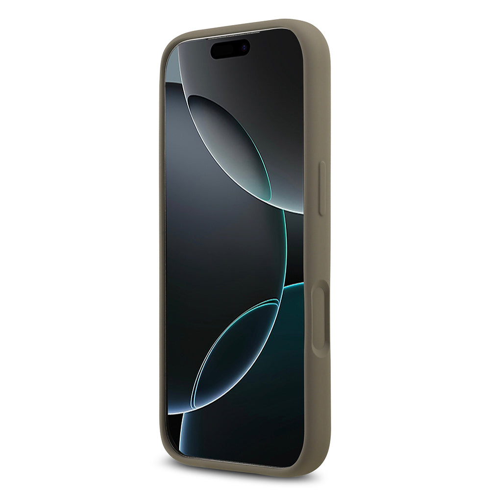 Apple iPhone 17 Pro Max Kılıf Guess Orjinal Lisanslı Grained Yazı Logolu Kapak