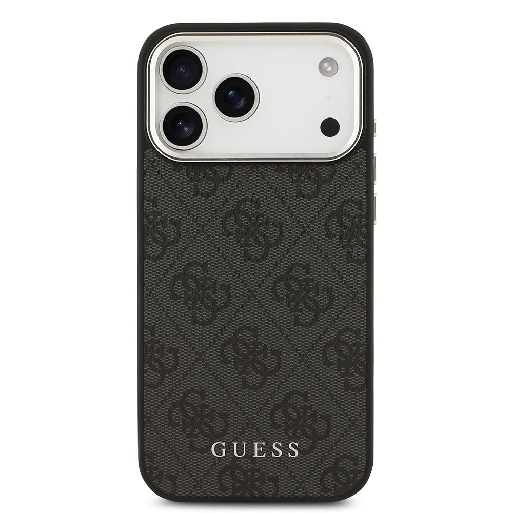 Apple iPhone 17 Pro Max Kılıf Guess Orjinal Lisanslı M-safe Şarj Özellikli 4G Klasik Yazı Logolu Kapak