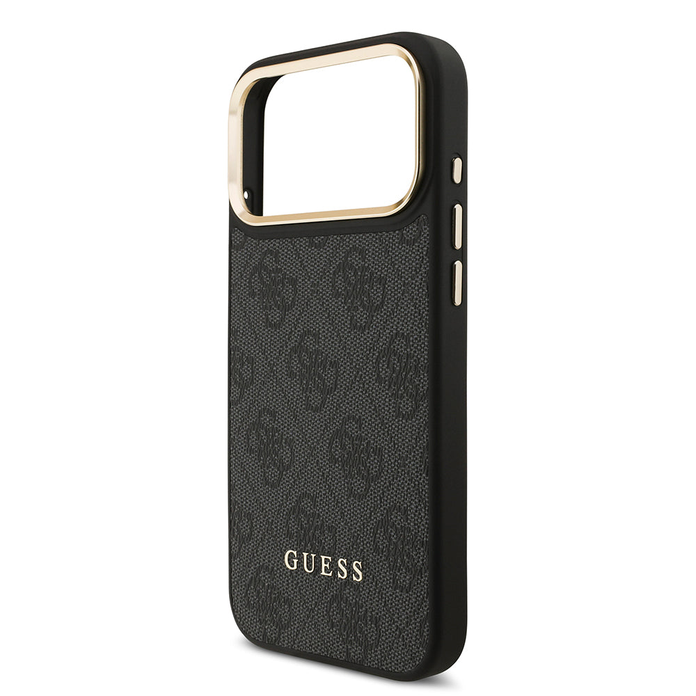 Apple iPhone 17 Pro Max Kılıf Guess Orjinal Lisanslı M-safe Şarj Özellikli Askılı ve 4G Logo Kartlıklı Kapak