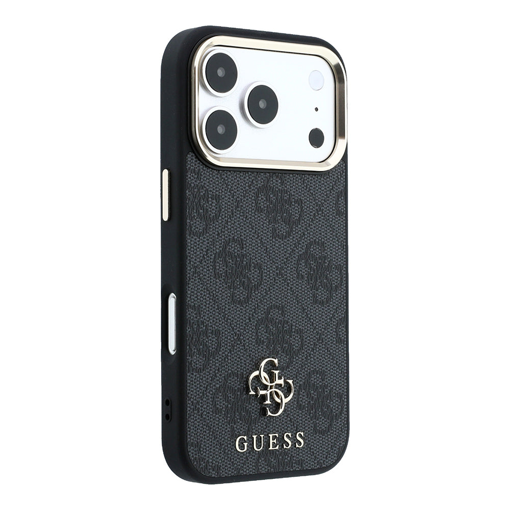 Apple iPhone 17 Pro Max Kılıf Guess Orjinal Lisanslı M-safe Şarj Özellikli Small 4G Classic Logolu Kapak