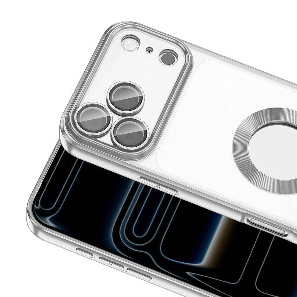Apple iPhone 17 Pro Max Kılıf Kamera Korumalı Logo Gösteren Zore Omega Kapak