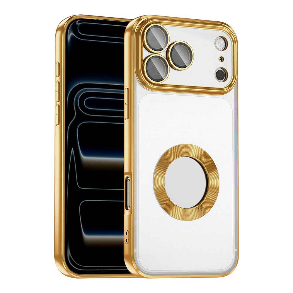 Apple iPhone 17 Pro Max Kılıf Kamera Korumalı Logo Gösteren Zore Omega Kapak