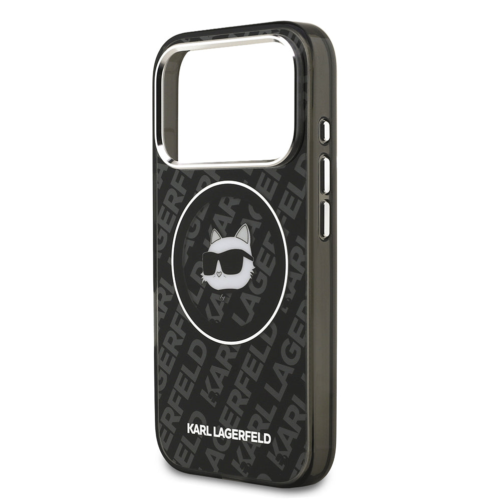 Apple iPhone 17 Pro Max Kılıf Karl Lagerfeld Orjinal Lisanslı IML Baskılı Choupette Heads Kapak