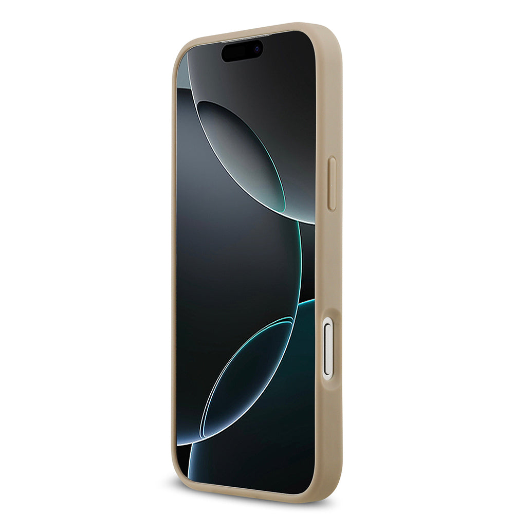 Apple iPhone 17 Pro Max Kılıf Lacoste Orjinal Lisanslı M-safe Şarj Özellikli PU Pike Desenli Metal Logolu Kartlıklı Kapak