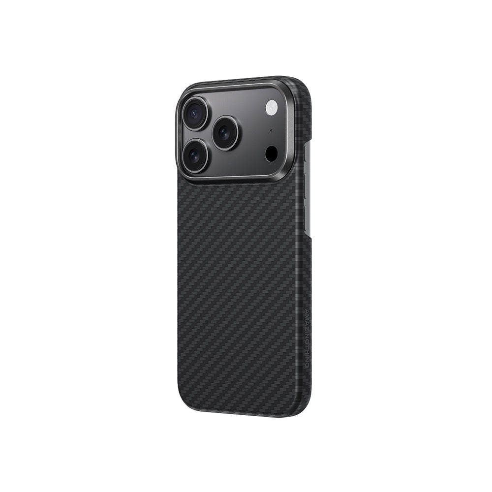 Apple iPhone 17 Pro Max Kılıf M-safe Şarj Özellikli 1500D Aramid Fiber Amazingthing Titan Max Serisi Kapak