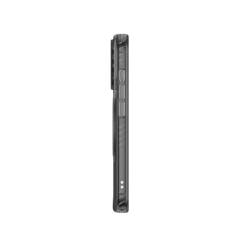 Apple iPhone 17 Pro Max Kılıf M-Safe Şarj Özellikli Airbag Tasarımlı Standlı AmazingThing Titan Pro MagSpin Kapak