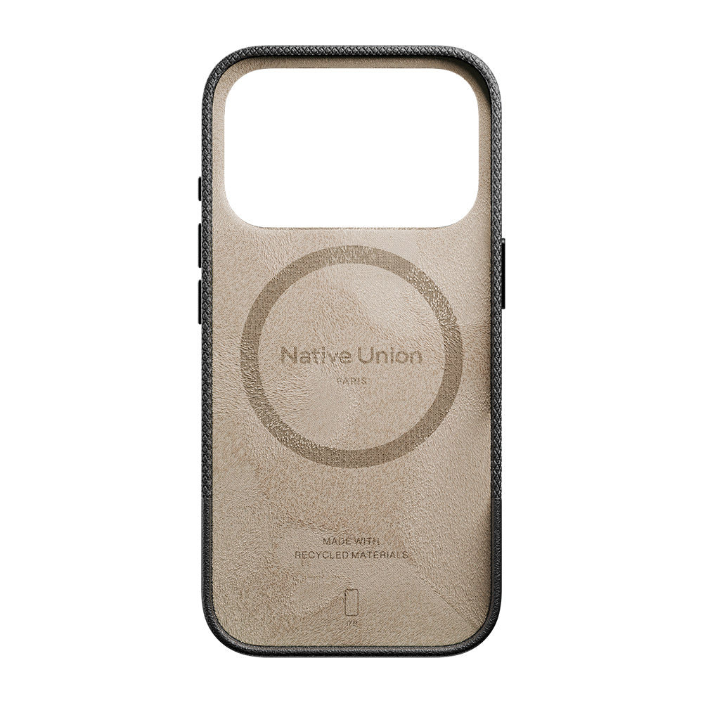 Apple iPhone 17 Pro Max Kılıf M-safe Şarj Özellikli Deri Dokulu Native Union RE Classic Serisi Kapak