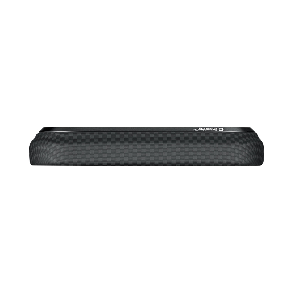 Apple iPhone 17 Pro Max Kılıf M-safe Şarj Özellikli Lumintex Teknolojili Fosforlu Aramid Karbon Fiber Pitaka Tactile Woven Aries Serisi Kapak