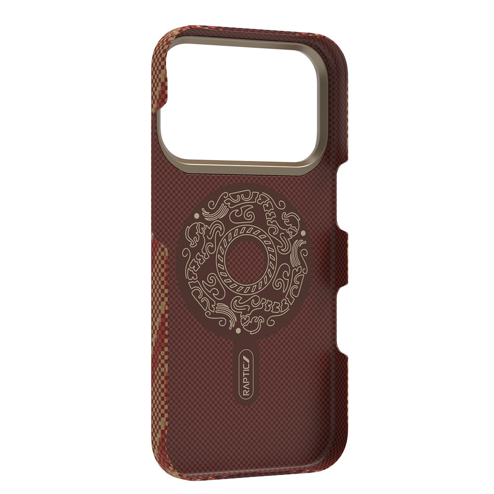Apple iPhone 17 Pro Max Kılıf M-safe Şarj Özellikli Raptic Aramid Skin Bionic Serisi Kapak