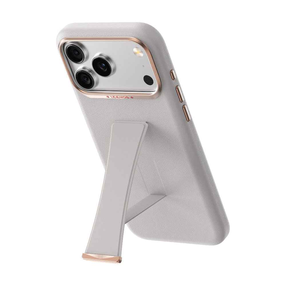 Apple iPhone 17 Pro Max Kılıf M-Safe Şarj Özellikli Standlı Udemos İndependence Serisi Kapak