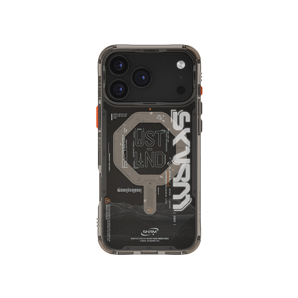 Apple iPhone 17 Pro Max Kılıf M-safe Şarj Özellikli Yazı Desenli Airbag Tasarımlı Skinarma Sonix Kapak