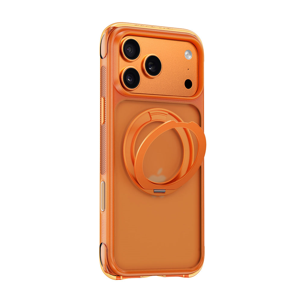 Apple iPhone 17 Pro Max Kılıf Wiwu AG-203 AeroGuard Ultra Serisi M-safe Şarj Özellikli Airbag Tasarımlı Standlı Kapak