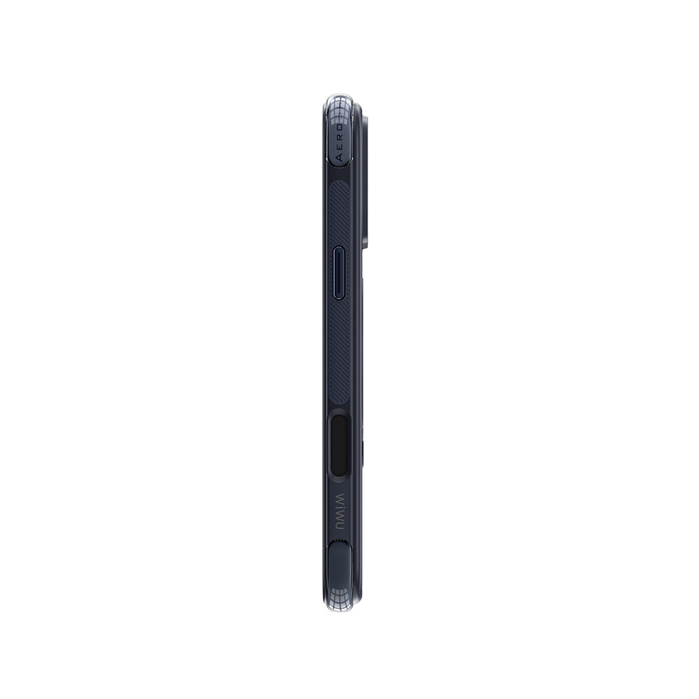 Apple iPhone 17 Pro Max Kılıf Wiwu AS-203 AeroShield Ultra Serisi M-safe Şarj Özellikli Airbag Tasarımlı Standlı Kapak