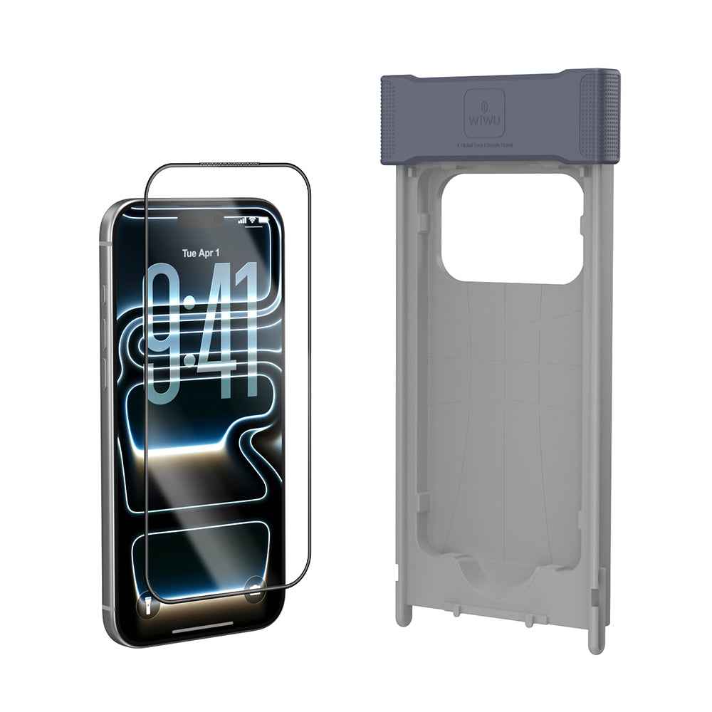 Apple iPhone 17 Pro Max Wiwu GT-033 Glass Ultra Serisi 3D Anti Reflective Ekran Koruyucu Cam + Kolay Uygulama Aparatı